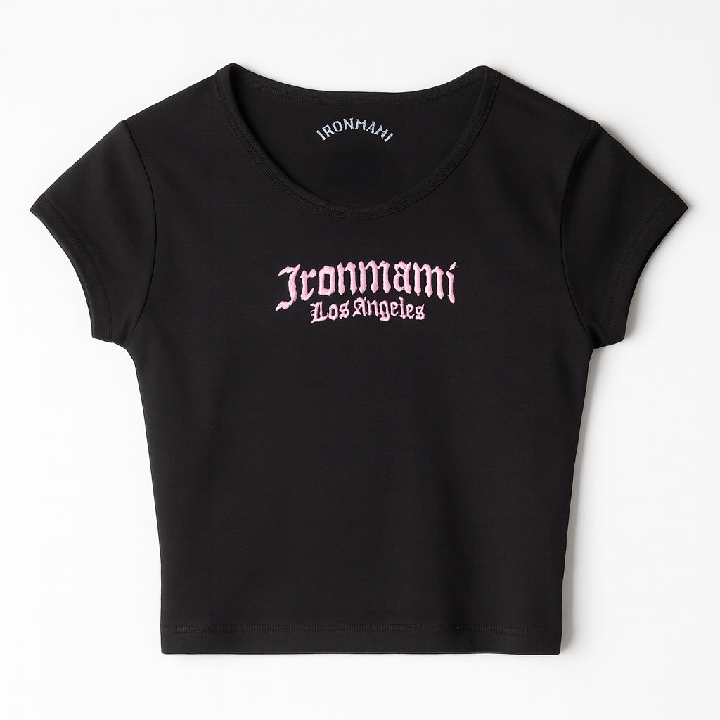 Ironmami Baby Tee- Black