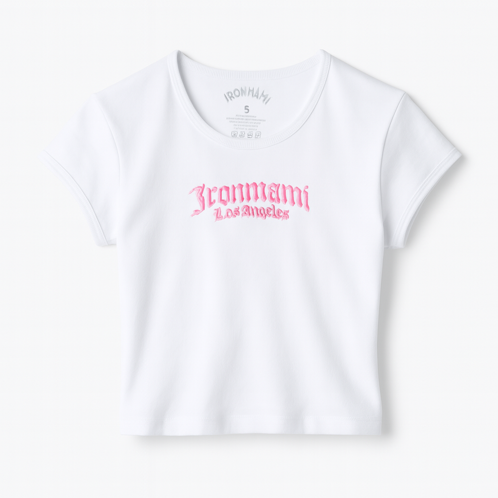 Ironmami Baby Tee- White