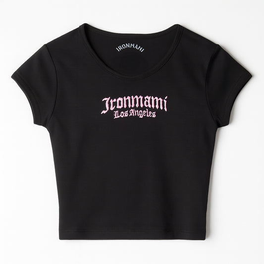 Ironmami Baby Tee- Black