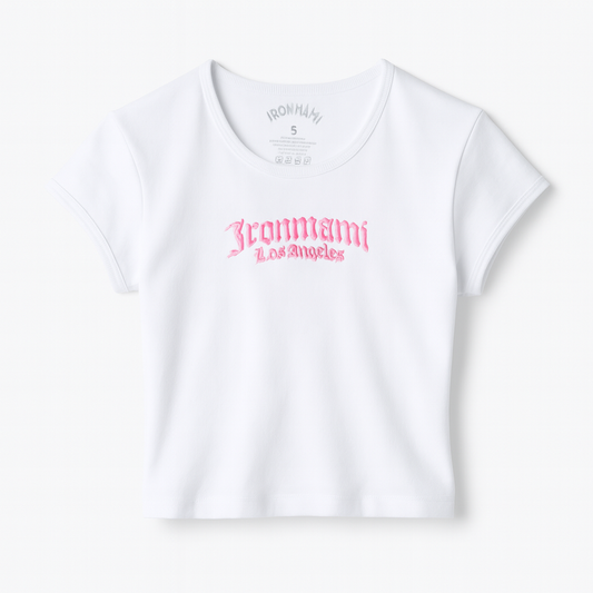 Ironmami Baby Tee- White