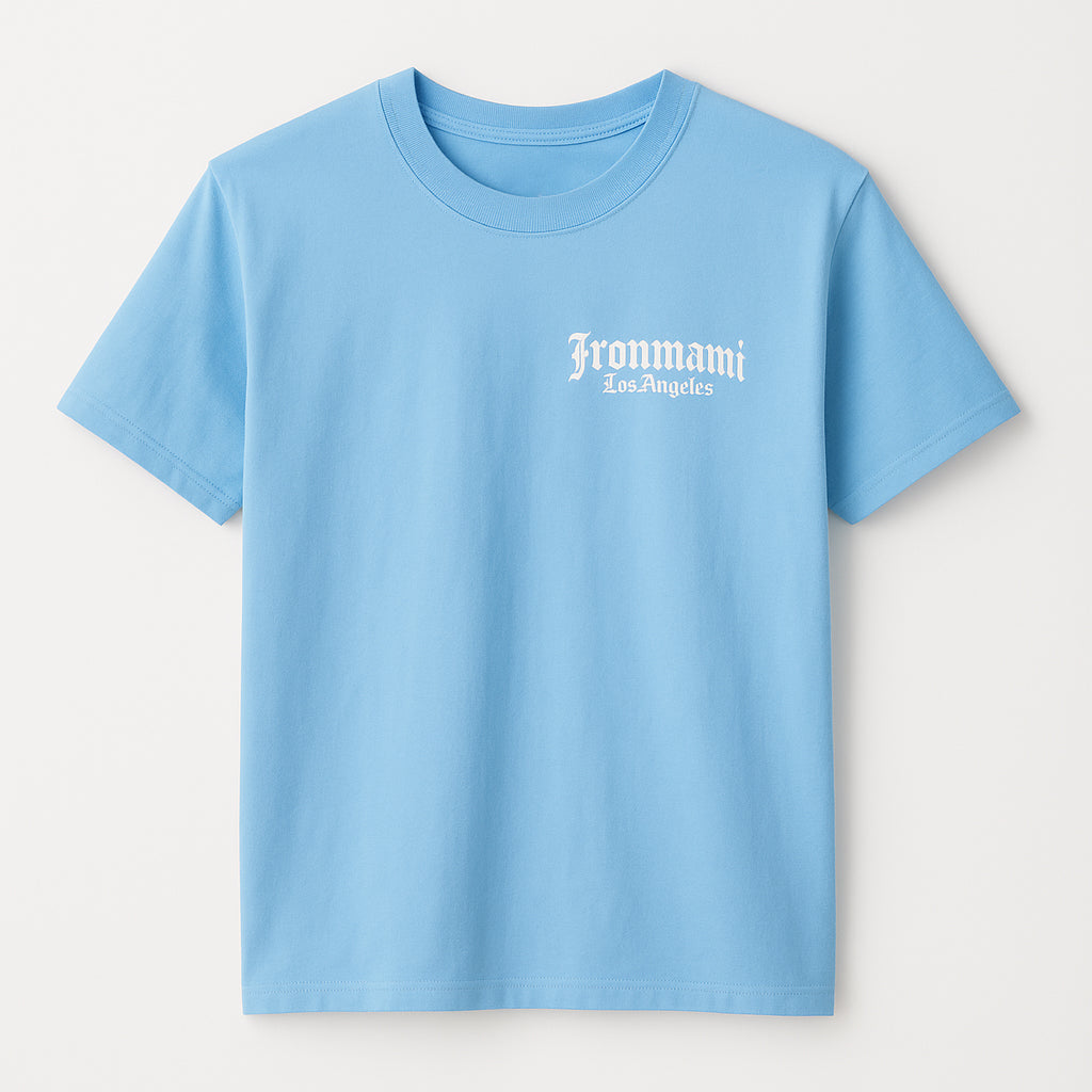 Ironmami Tee- Light Blue