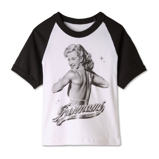 Iron Mami Baseball Tee- Black