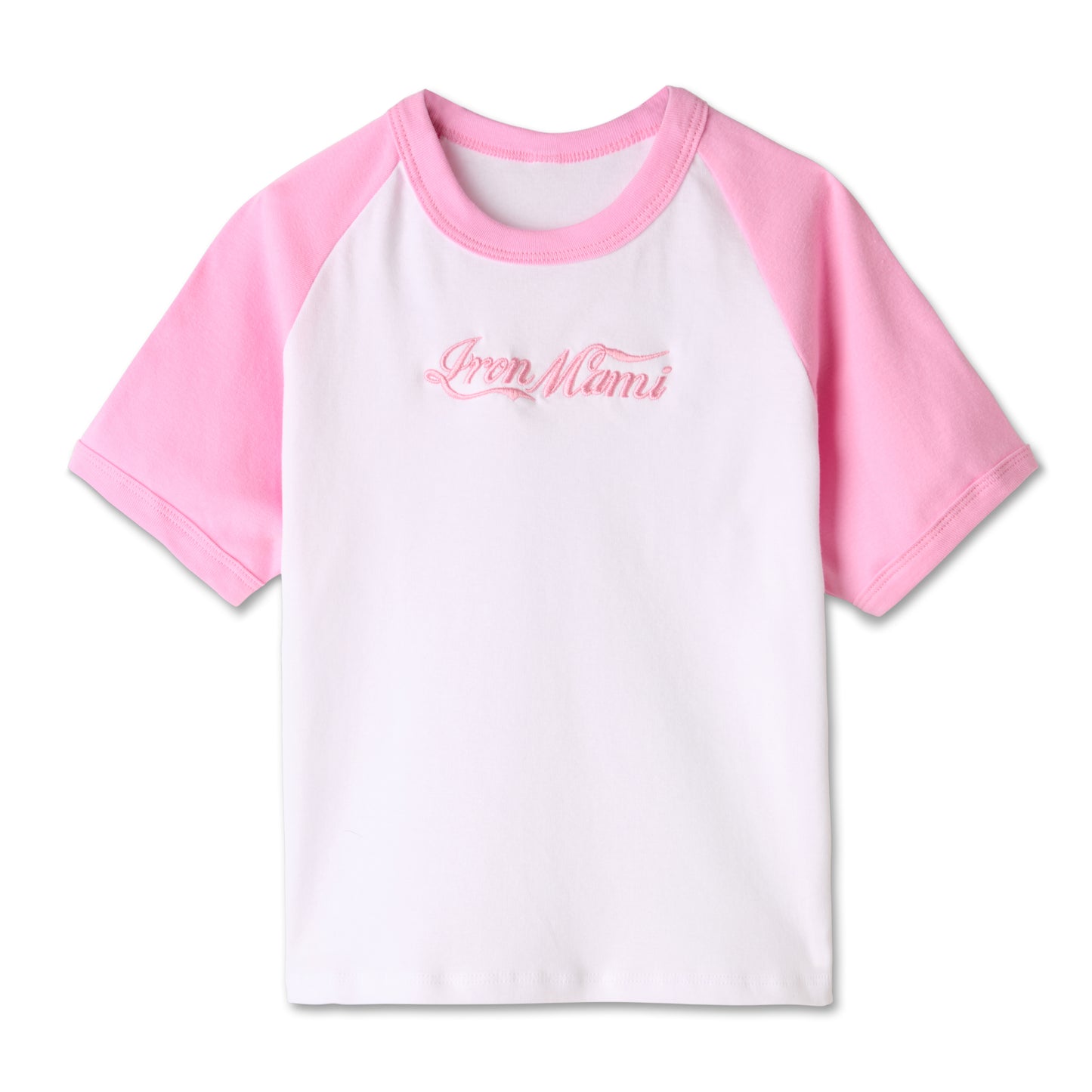 Iron Mami Baseball Tee- Pink