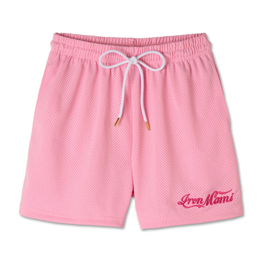 Iron Mami Basketball Shorts- Pink