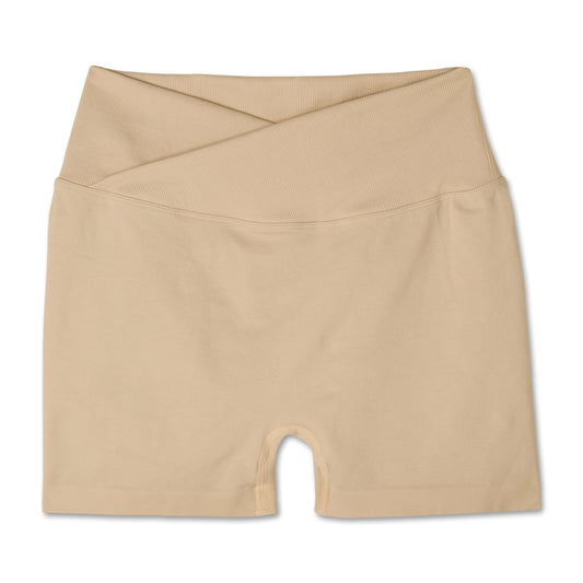 Iron Mami Work Out Shorts- Cream