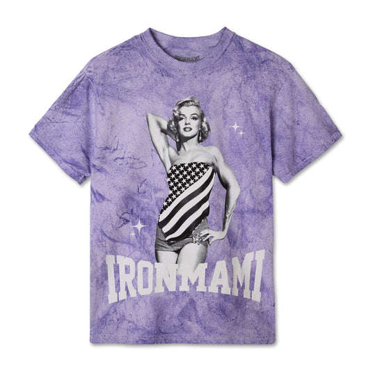 Iron Mami Short Sleeve Graphic Tee- Purple