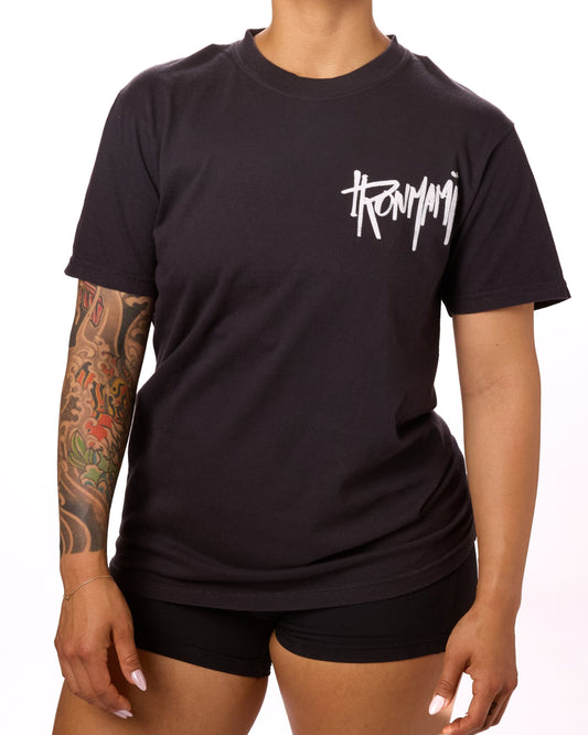 Iron Mami Graphic Tee- Black Stussy