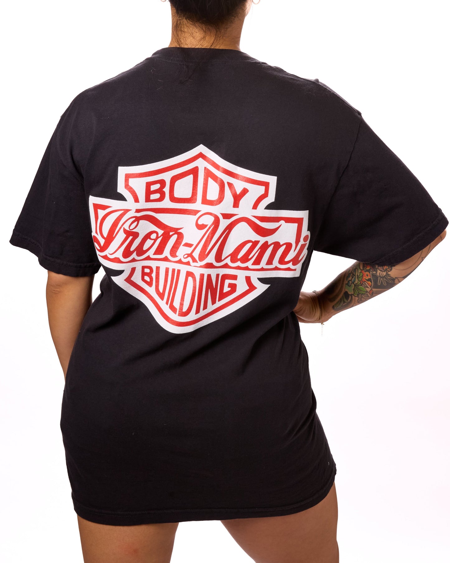 Iron Mami Gaphic Tee- Black