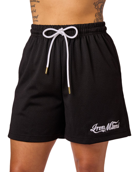 Iron Mami Gym Shorts- Black