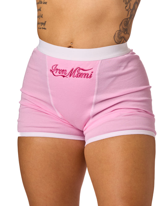 Iron Mami Workout Briefs- Pink