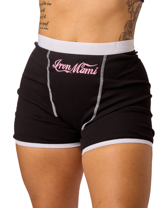 Iron Mami Workout Briefs- Black