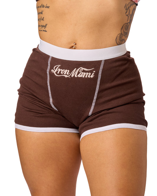 Iron Mami Workout Briefs- Brown